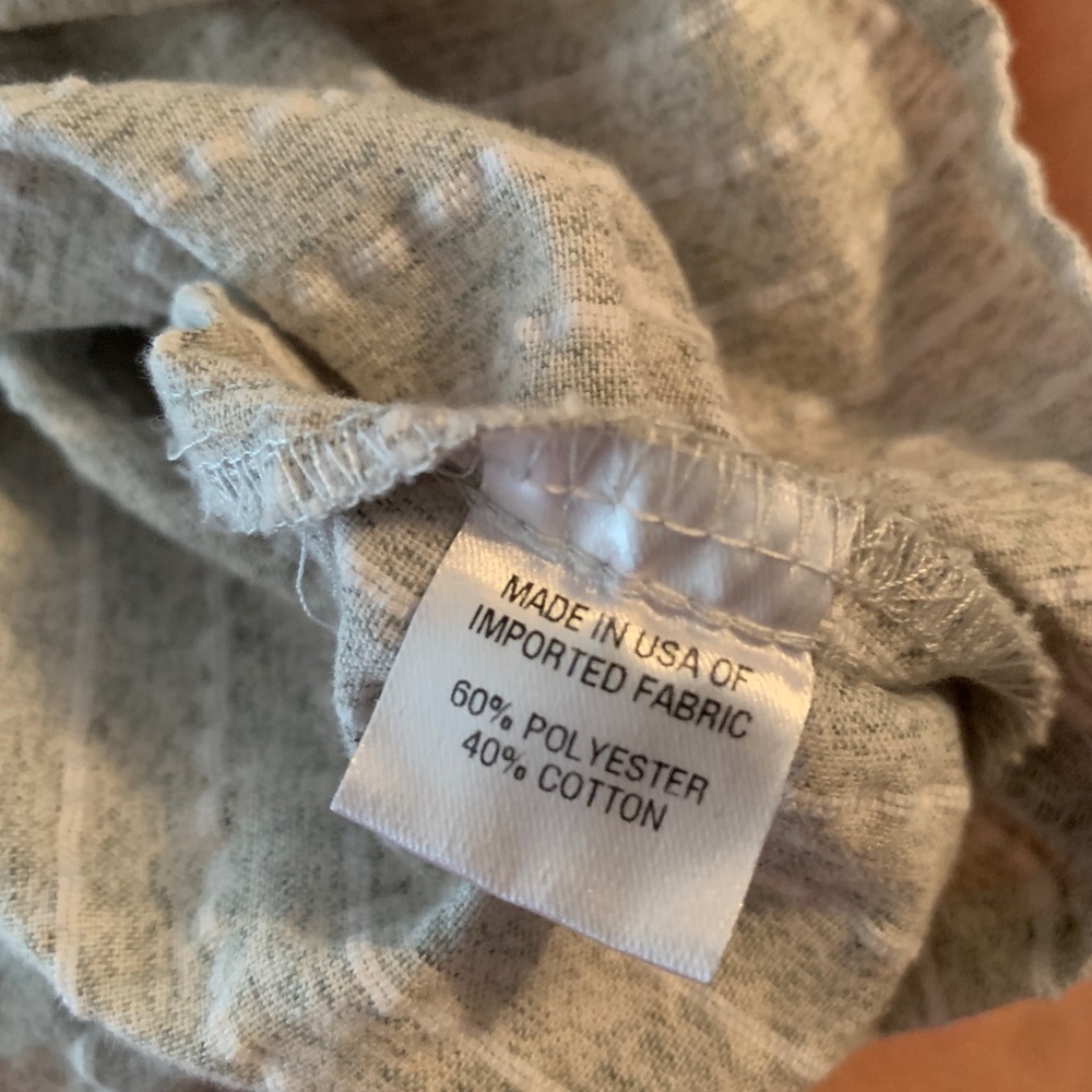 DREW Green/Gray Seersucker Top - Picture 4 of 4